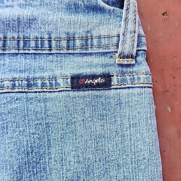 Vintage Angels Y2K Light Blue Denim Jean Pleated Skirt - Picture 6 of 10